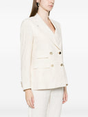 L.B.M. 1911 Linen Blend Double Breasted Jacket