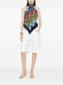 Closed Cotton Bermuda Shorts