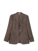 Zweireihige Jacke aus Boglioli-Leinen