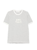 Ami Paris Logo Cotton T Shirt