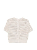 Emporio Armani Cotton Open Knit Cardigan