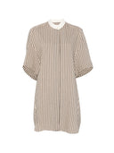 Gestreiftes Kleid aus Baumwollmischung von Alysi