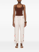 Forte Forte bestickte Baumwollhose