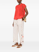 Forte Forte bestickte Baumwollhose