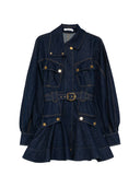 Zimmermann Luna Denim Utility Minikleid