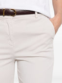 Via Masini 80 Cotton Straight Leg Trousers