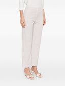 Via Masini 80 Cotton Straight Leg Trousers
