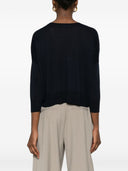 Base-Pullover aus Leinen- und Baumwollmischung