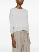 Base-Pullover aus Leinen- und Baumwollmischung