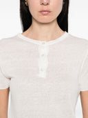 Base-T-Shirt aus Leinen- und Baumwollmischung