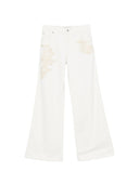 Jeans in denim ricamato Ermanno Firenze