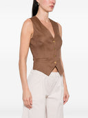Elisabetta Franchi Linen Blend Vest
