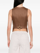 Elisabetta Franchi Linen Blend Vest