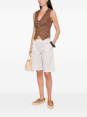 Elisabetta Franchi Linen Blend Vest