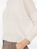 Maglione in misto lino e cotone