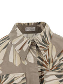 Brunello Cucinelli bedrucktes Baumwollkleid