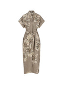 Brunello Cucinelli bedrucktes Baumwollkleid