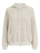 Brunello Cucinelli Strickjacke mit Kapuze aus Baumwolle
