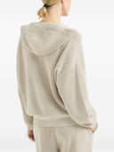 Brunello Cucinelli Strickjacke mit Kapuze aus Baumwolle