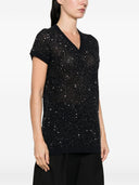 Top con scollo a V decorato di Fabiana Filippi