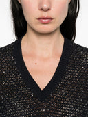 Top con scollo a V decorato di Fabiana Filippi