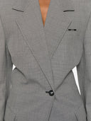 Die einreihige Jacke aus Wollmischung von Attico Fashion