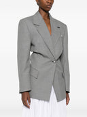 Die einreihige Jacke aus Wollmischung von Attico Fashion