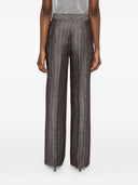 Via Masini 80 Pinstriped Trousers