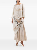 Bedrucktes Seidenkleid von Pierre Louis Mascia