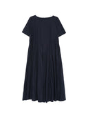 Plissee-Midikleid aus Baumwolle von Apuntob