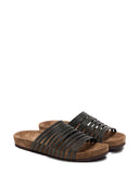 Flache Sandalen aus Leder von Brunello Cucinelli