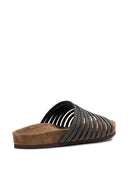 Flache Sandalen aus Leder von Brunello Cucinelli
