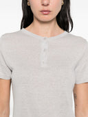 Base Linen And Cotton Blend T Shirt
