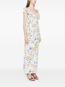 Alice + Olivia Tara Bedrucktes langes Kleid