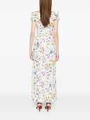 Alice + Olivia Tara Bedrucktes langes Kleid