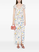 Alice + Olivia Tara Bedrucktes langes Kleid
