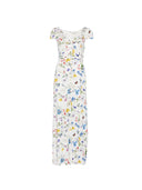 Alice + Olivia Tara Bedrucktes langes Kleid