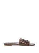 Flache Sandalen aus Leder von Casadei