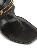 Sandalias de dedo de cuero Sergio Rossi