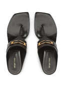 Sandalias de dedo de cuero Sergio Rossi