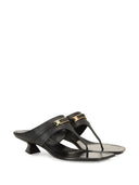 Sandalias de dedo de cuero Sergio Rossi