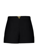Valentino V Logo Signature Wool And Silk Shorts