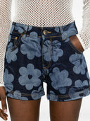 Alessandro Enriquez Denim Cotton Shorts