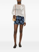 Alessandro Enriquez Denim Cotton Shorts