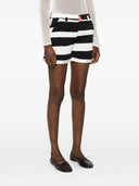 Alessandro Enriquez Gestreifte Baumwollshorts