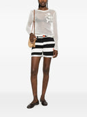 Alessandro Enriquez Gestreifte Baumwollshorts