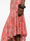 Etro bedrucktes asymmetrisches Kleid