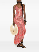 Etro bedrucktes asymmetrisches Kleid