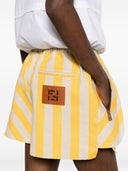 Fendi gestreifte Baumwollshorts
