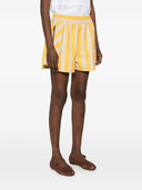 Fendi gestreifte Baumwollshorts
